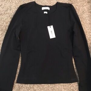 Aritzia Black Long Sleeve Top New with tags